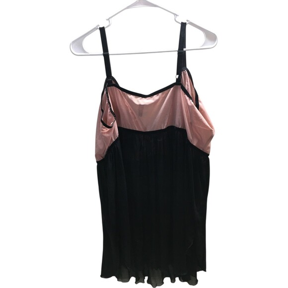 Torrid Intimates Top Women's Size 5X Pink Black Sheer - Picture 2 of 4